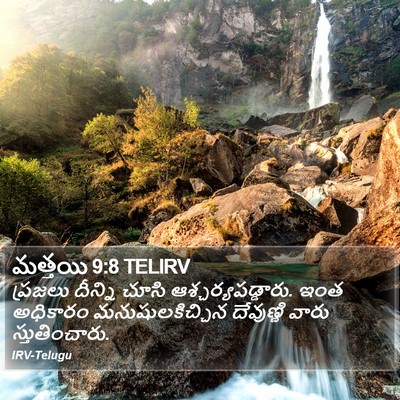 మత్తయి 9:8 TELIRV Bible Verse Image