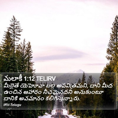 మలాకీ 1:12 TELIRV Bible Verse Image