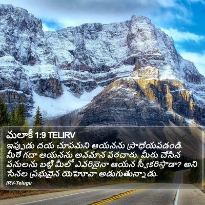 మలాకీ 1:9 TELIRV Bible Verse Image