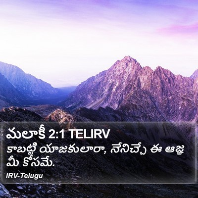 మలాకీ 2:1 TELIRV Bible Verse Image