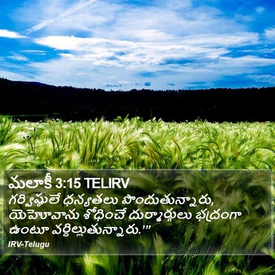 మలాకీ 3:15 TELIRV Bible Verse Image