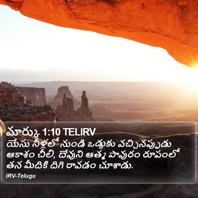 మార్కు 1:10 TELIRV Bible Verse Image