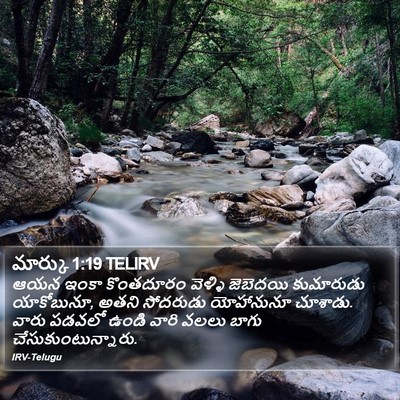 మార్కు 1:19 TELIRV Bible Verse Image