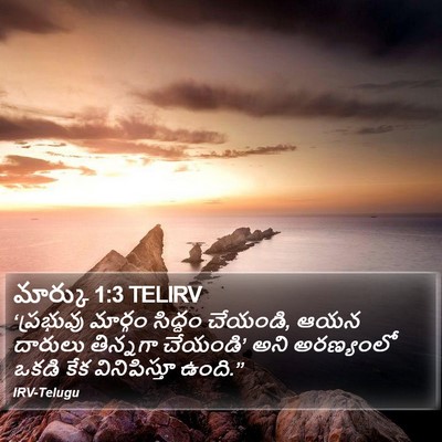 మార్కు 1:3 TELIRV Bible Verse Image