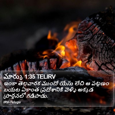 మార్కు 1:35 TELIRV Bible Verse Image