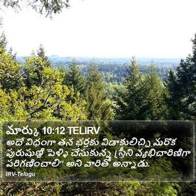 మార్కు 10:12 TELIRV Bible Verse Image