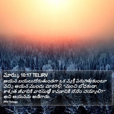 మార్కు 10:17 TELIRV Bible Verse Image