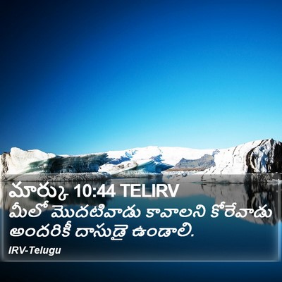 మార్కు 10:44 TELIRV Bible Verse Image