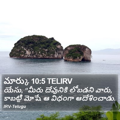 మార్కు 10:5 TELIRV Bible Verse Image