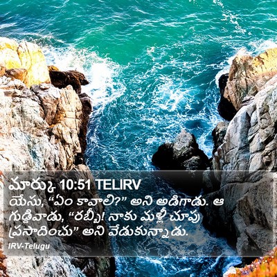 మార్కు 10:51 TELIRV Bible Verse Image