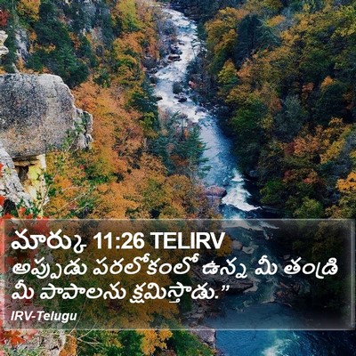 మార్కు 11:26 TELIRV Bible Verse Image