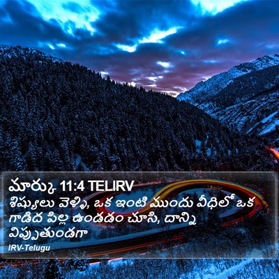 మార్కు 11:4 TELIRV Bible Verse Image