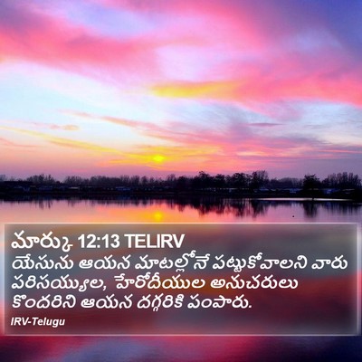 మార్కు 12:13 TELIRV Bible Verse Image