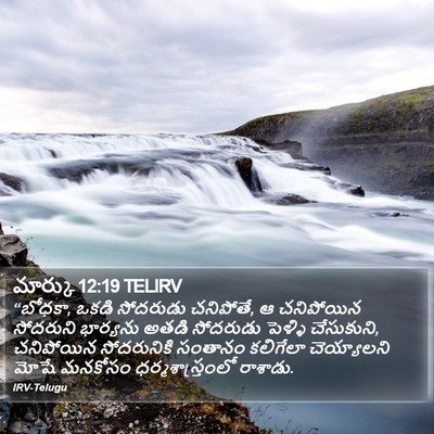 మార్కు 12:19 TELIRV Bible Verse Image