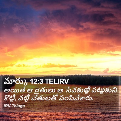 మార్కు 12:3 TELIRV Bible Verse Image