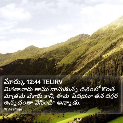 మార్కు 12:44 TELIRV Bible Verse Image