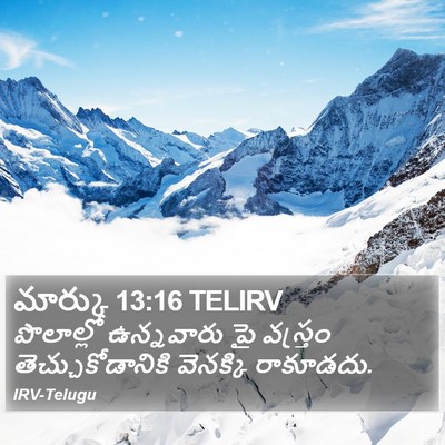 మార్కు 13:16 TELIRV Bible Verse Image