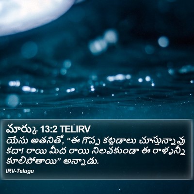 మార్కు 13:2 TELIRV Bible Verse Image