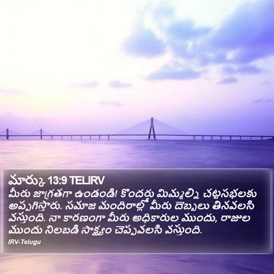 మార్కు 13:9 TELIRV Bible Verse Image