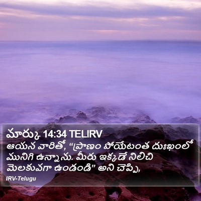 మార్కు 14:34 TELIRV Bible Verse Image