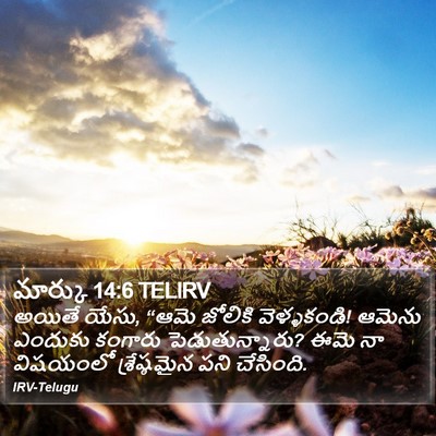 మార్కు 14:6 TELIRV Bible Verse Image