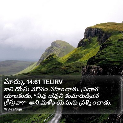 మార్కు 14:61 TELIRV Bible Verse Image