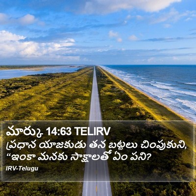 మార్కు 14:63 TELIRV Bible Verse Image