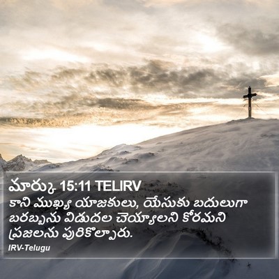 మార్కు 15:11 TELIRV Bible Verse Image