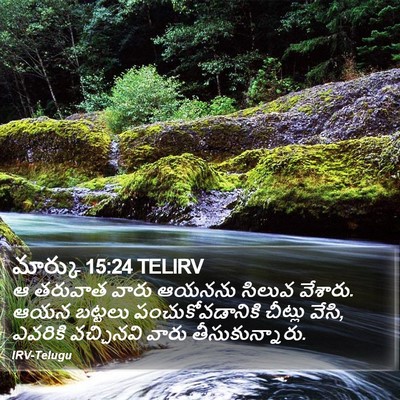 మార్కు 15:24 TELIRV Bible Verse Image