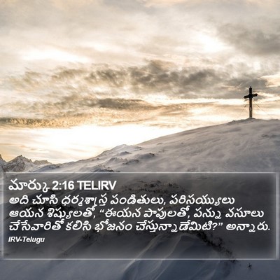 మార్కు 2:16 TELIRV Bible Verse Image