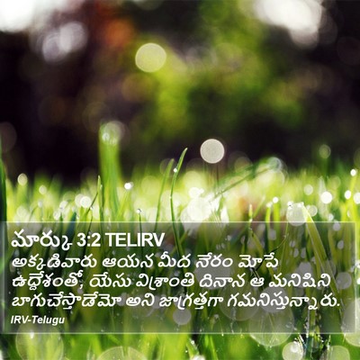 మార్కు 3:2 TELIRV Bible Verse Image