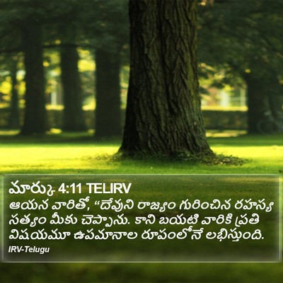 మార్కు 4:11 TELIRV Bible Verse Image