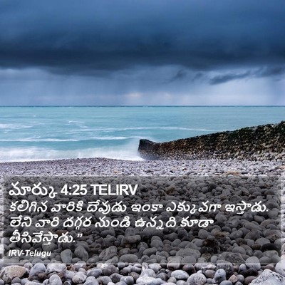 మార్కు 4:25 TELIRV Bible Verse Image