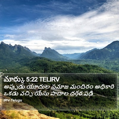 మార్కు 5:22 TELIRV Bible Verse Image