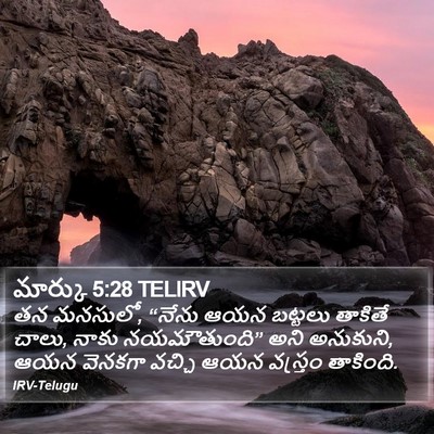 మార్కు 5:28 TELIRV Bible Verse Image