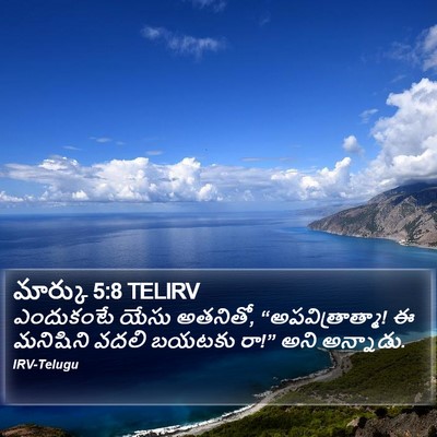 మార్కు 5:8 TELIRV Bible Verse Image