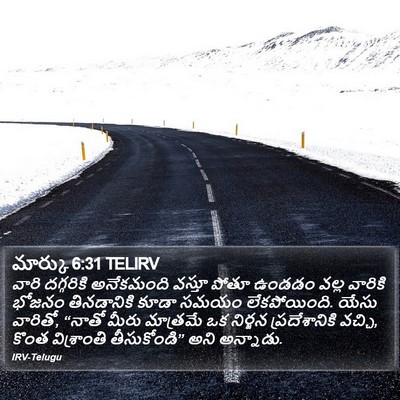 మార్కు 6:31 TELIRV Bible Verse Image
