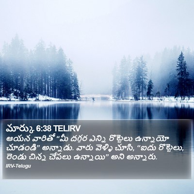 మార్కు 6:38 TELIRV Bible Verse Image