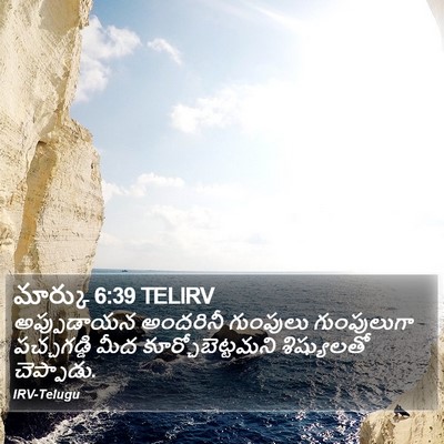 మార్కు 6:39 TELIRV Bible Verse Image