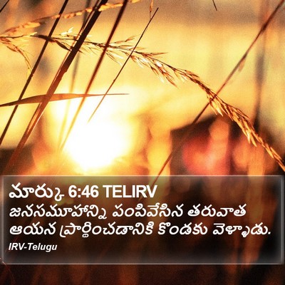 మార్కు 6:46 TELIRV Bible Verse Image
