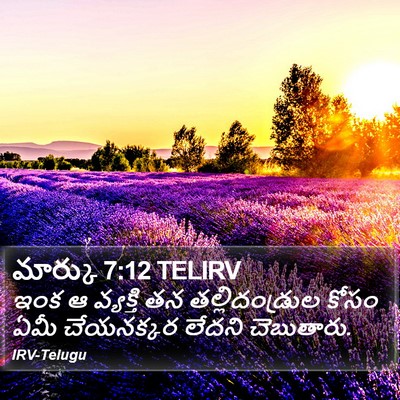 మార్కు 7:12 TELIRV Bible Verse Image