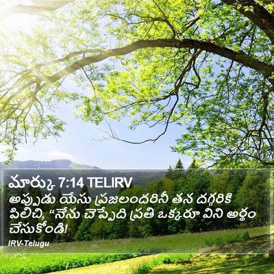 మార్కు 7:14 TELIRV Bible Verse Image