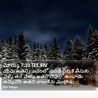 మార్కు 7:33 TELIRV Bible Verse Image