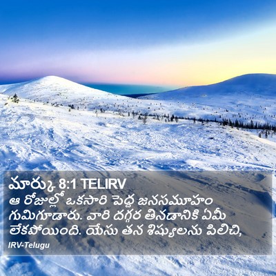 మార్కు 8:1 TELIRV Bible Verse Image