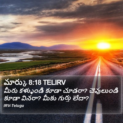 మార్కు 8:18 TELIRV Bible Verse Image