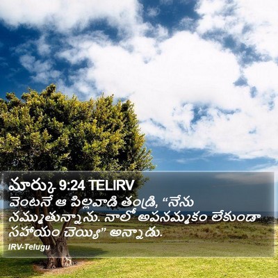 మార్కు 9:24 TELIRV Bible Verse Image