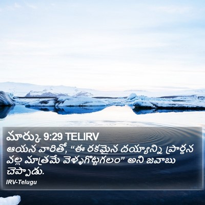 మార్కు 9:29 TELIRV Bible Verse Image