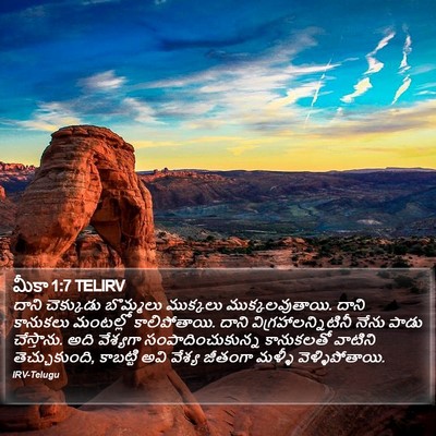 మీకా 1:7 TELIRV Bible Verse Image