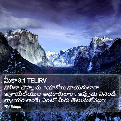 మీకా 3:1 TELIRV Bible Verse Image