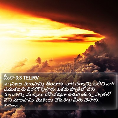 మీకా 3:3 TELIRV Bible Verse Image